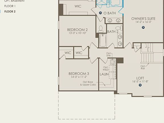 Newberry Floor Plan, Quick Move-In Home, Floor 2