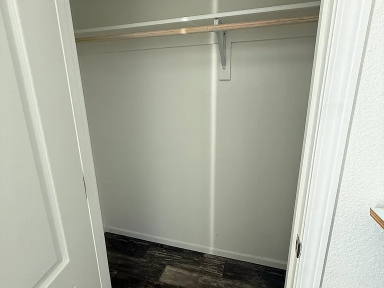 closets in both bedrooms