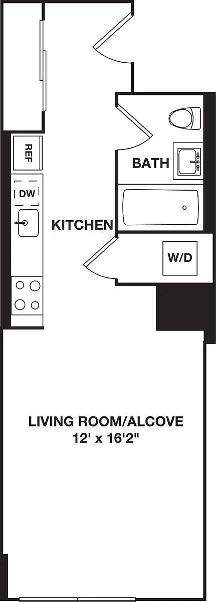 Floor plan Studio P