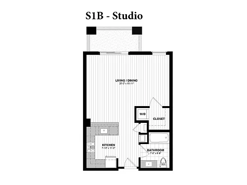 Floor plan S1B