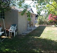 back yard, looking south