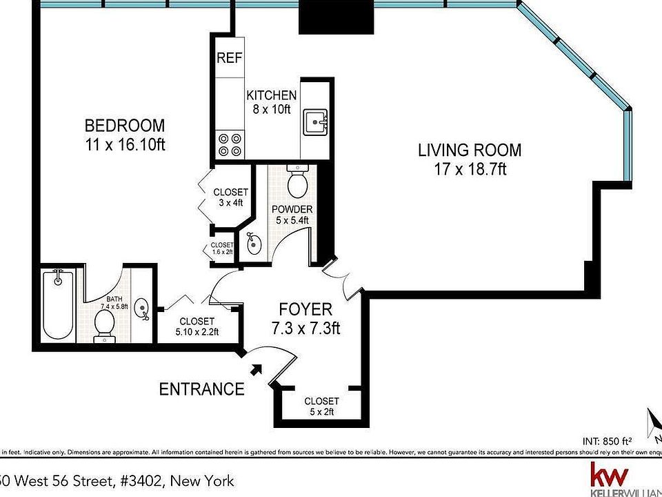1st image of 150-156 W 56th St APT 3402