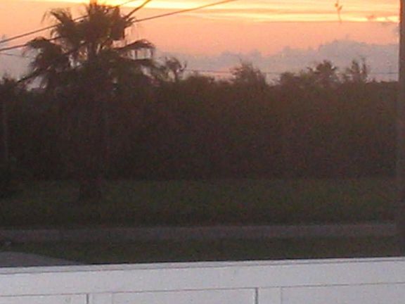 Coffee and Sunrise from South Bedroom Deck