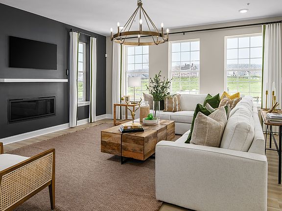 Emory II Living Room with Fireplace
