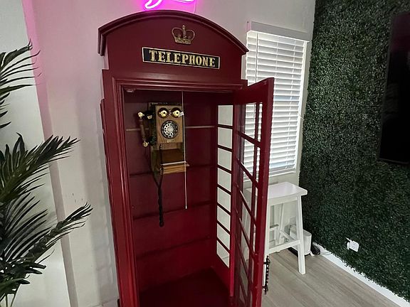Custom Phone Booth with working Landline
