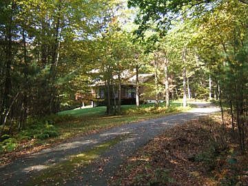 view from halfway down driveway