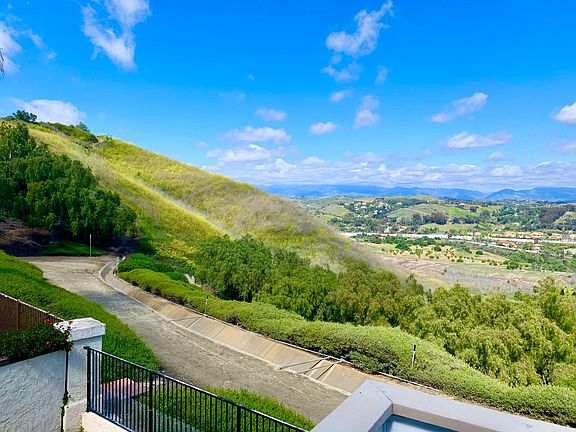 Overlooking hiking trail