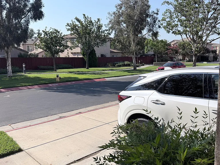 Park in front of the house
