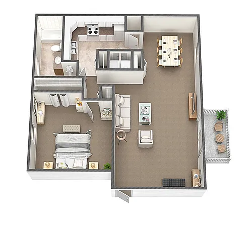 Floor plan 1BR1BA