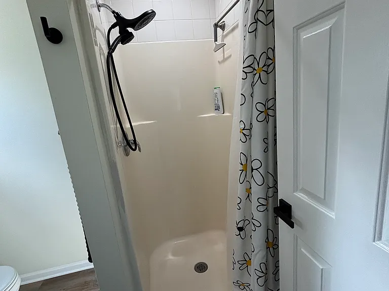 Primary bathroom shower.