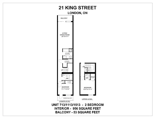 Floor plan 2 Bedroom 2 Bed 1.5 Bath 3