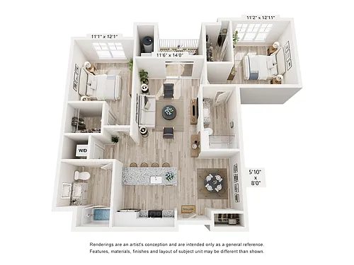 Floor plan The Duo + Dining