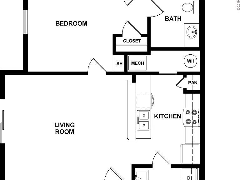 1 Bed 1 Bath