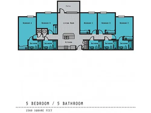 Floor plan 5X5