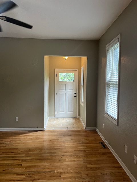 View from living room to front door.