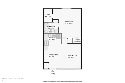 Floor plan 1 Bedroom Suite