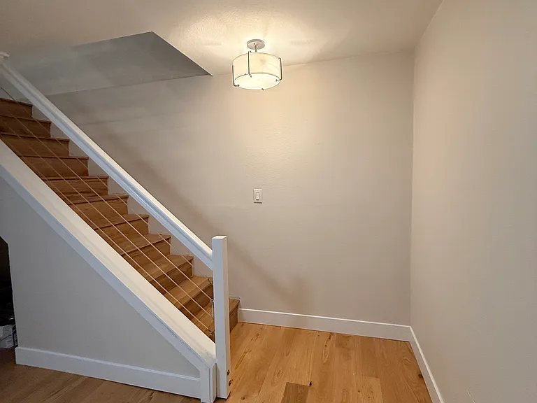 Stairs to the basement level