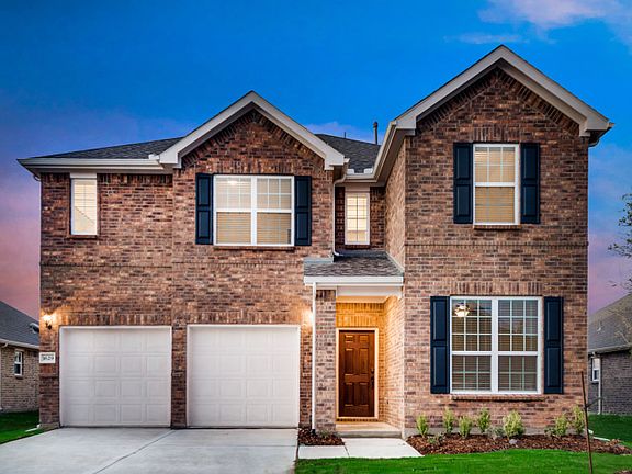 The San Marcos, a 2-story new construction home with shutters, shown with Home Exterior A