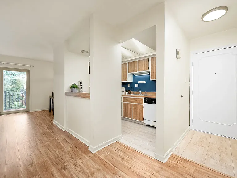 Entry and kitchen.