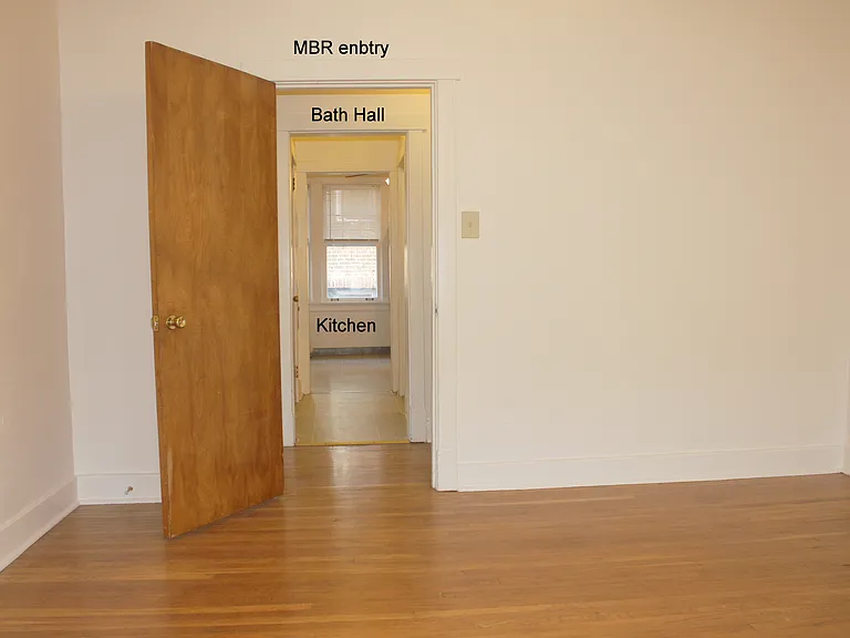 MBR entry, hallway to kitchen
