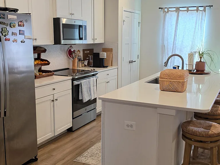 Kitchen Island; view of pantry.