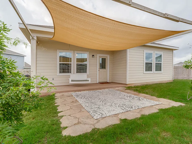 Covered patio with extension