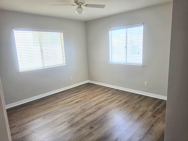 Bedroom with plenty of natural light.