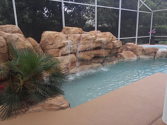 Pool with Waterfall 