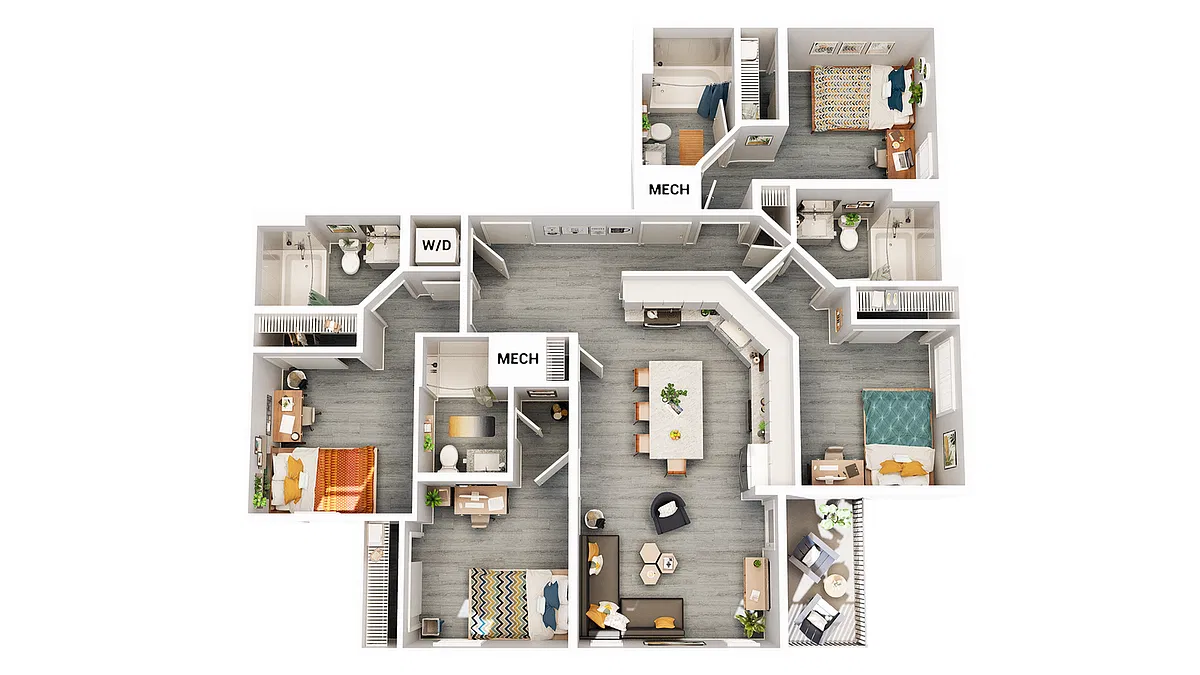 Floor plan 4x4D3