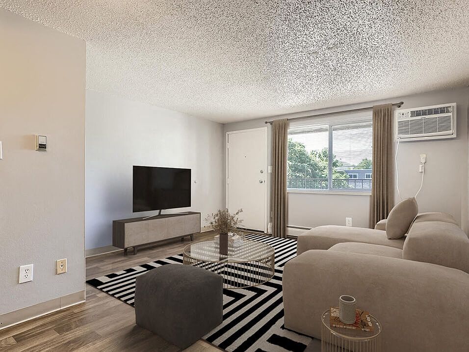 Sunlit Living Room & Entertainment Area