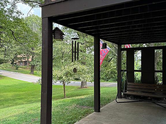 Back patio and upper porch