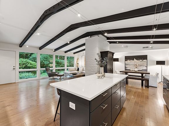 Kitchen overlooking main livingroom