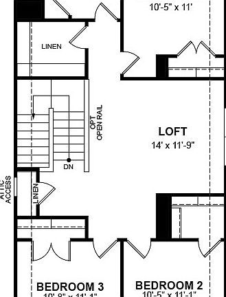 Second Floor - Rear Entry
