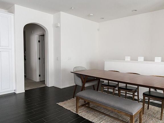 Wide open living/dining space