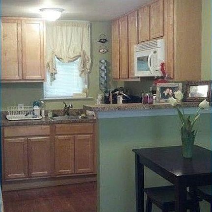 Open kitchen & living area