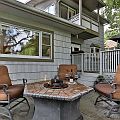 Architectural paver patio