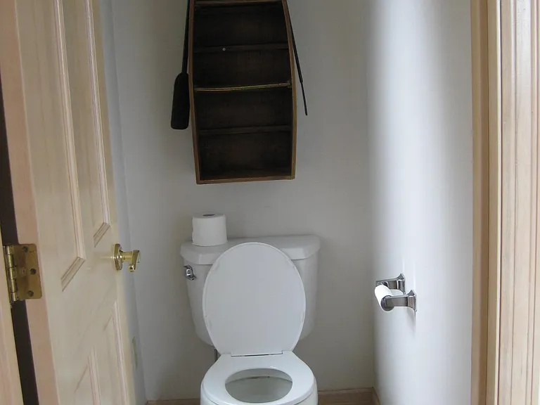 Toilet room in master bath