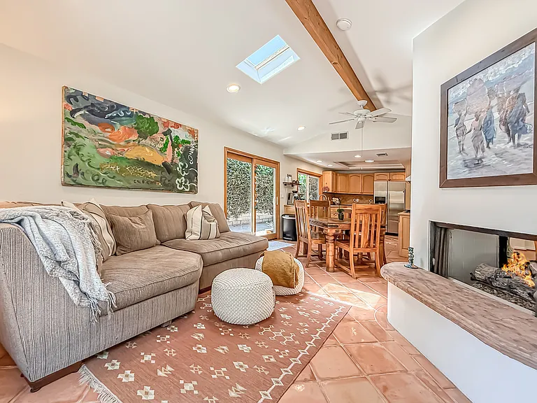 Family room opens to kitchen