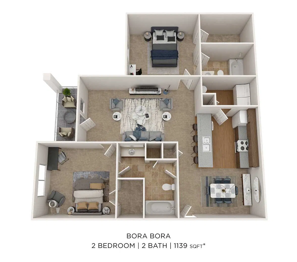 Floor plan Two Bedroom