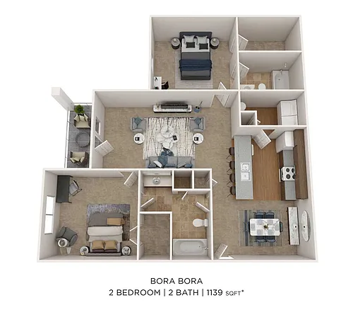 Floor plan Two Bedroom
