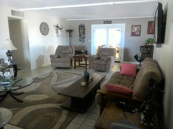 the living room from the front door