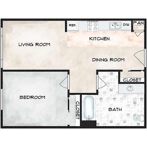 Floor plan B3