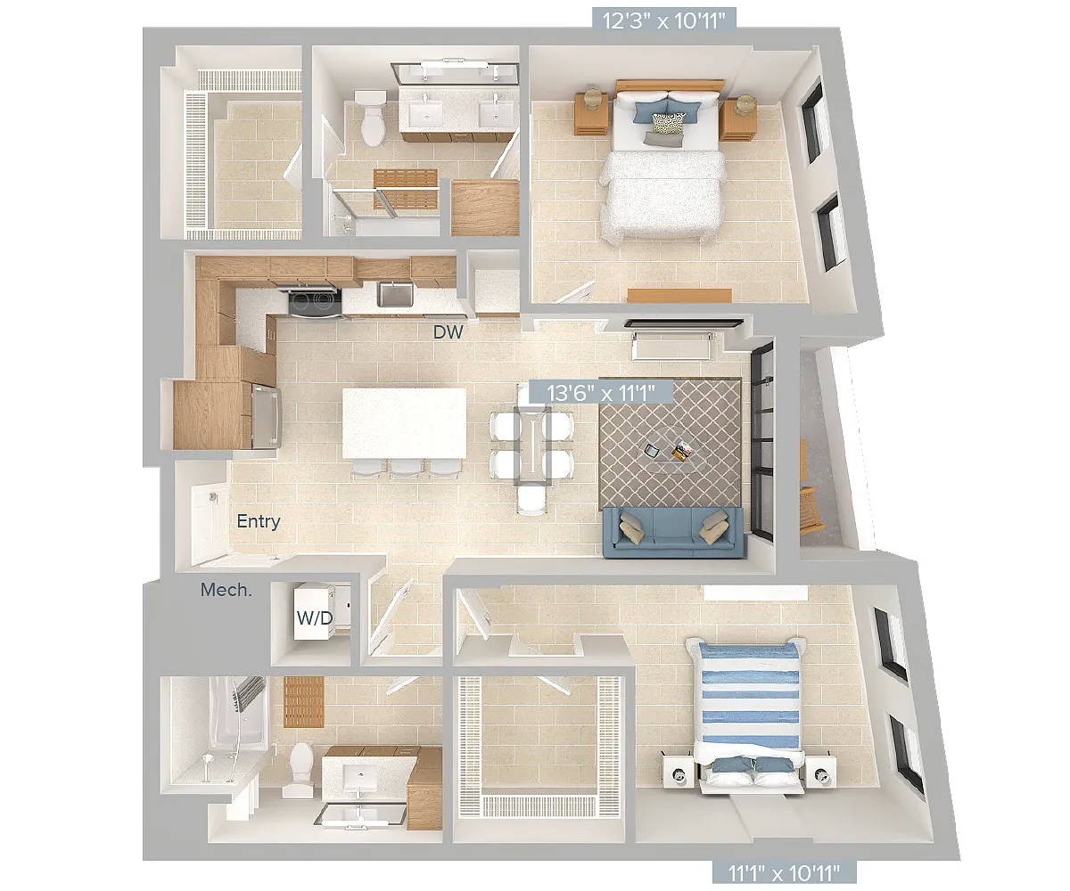 Floor plan B3-1061