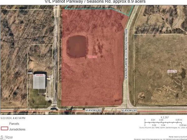 V/l 3 Approx 8.95 Acres Patriot Pkwy, Hudson, OH 44236