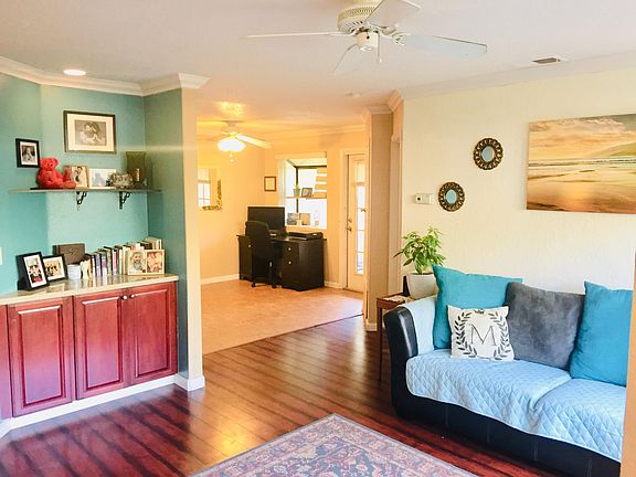 Living room and dining room