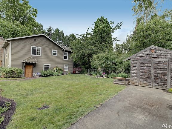 Flat backyard perfect for entertaining 