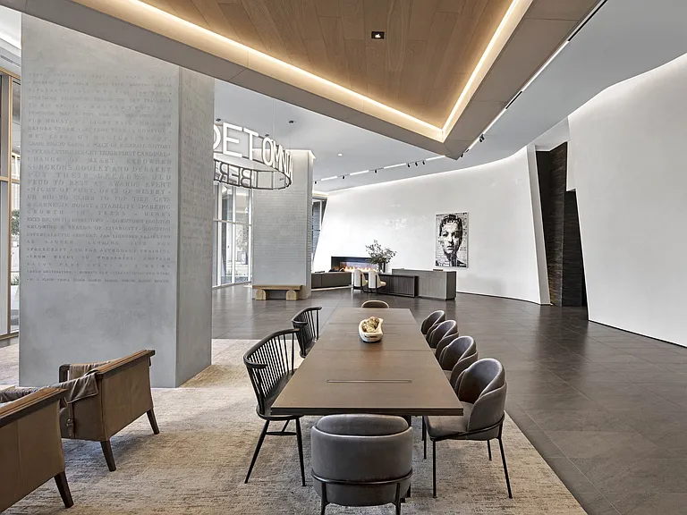 Gather, relax, or connect_this lobby seating area brings modern design and casual elegance together beautifully.