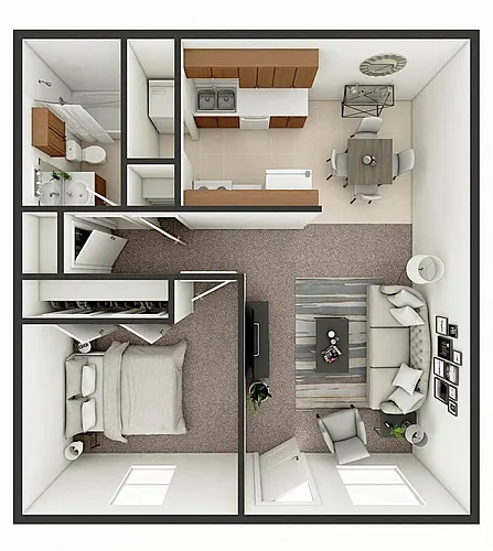 Floor plan 1C