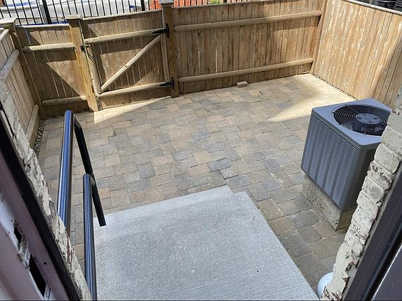 Fenced in private patio