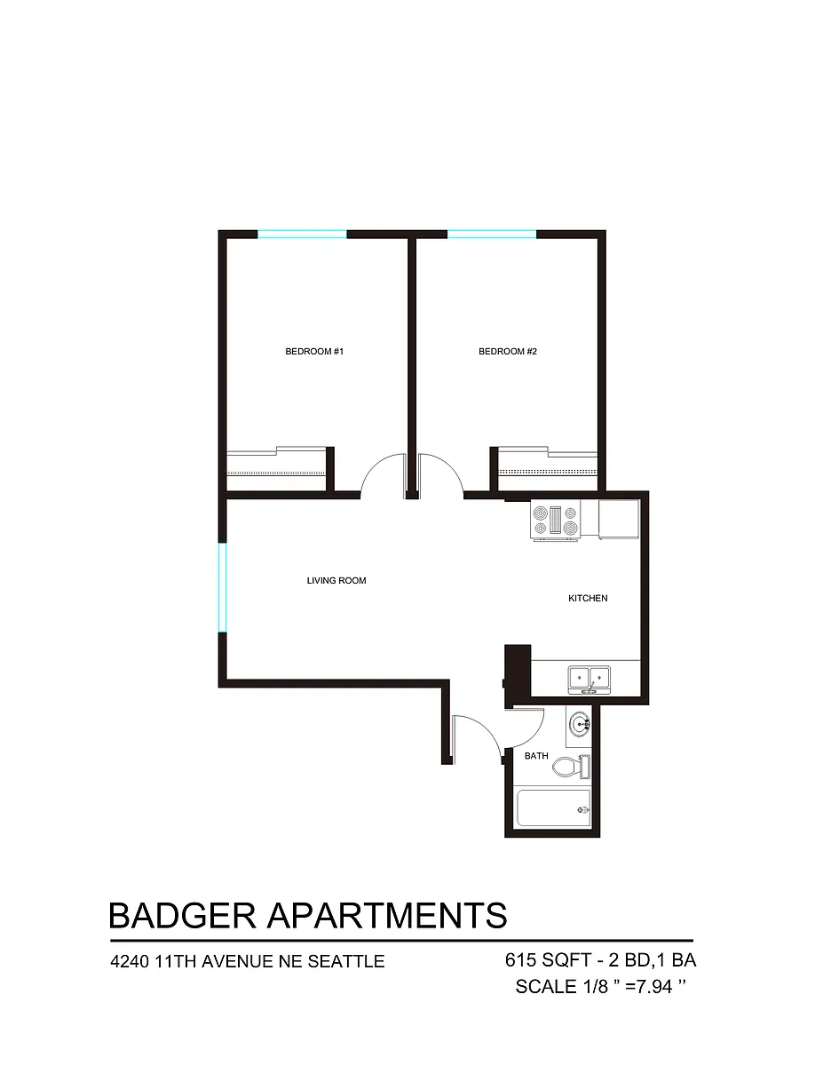 Floor plan 2 Bedroom